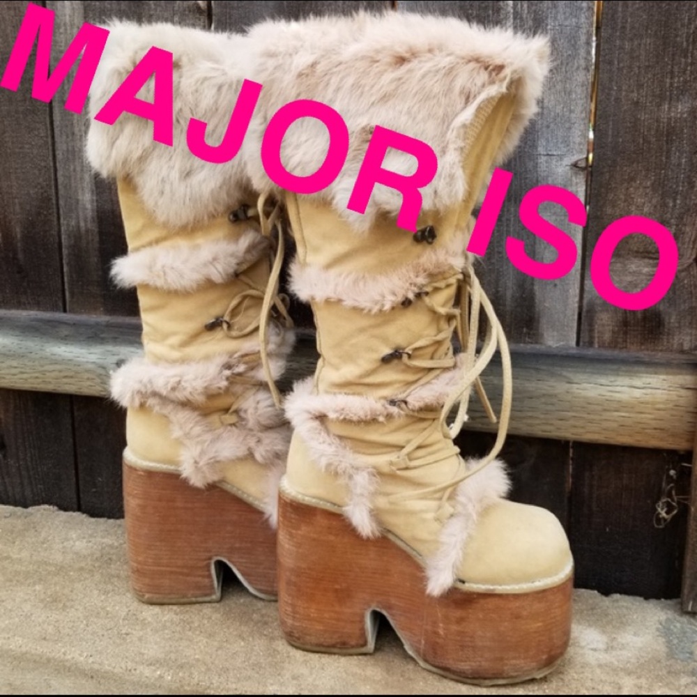 MAJOR ISO!!! Eskimo Demonia Platform Boots!!